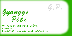 gyongyi piti business card