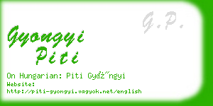 gyongyi piti business card